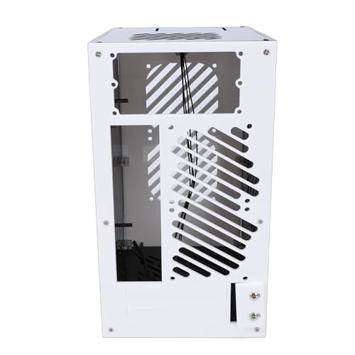Gabinete PC pequeño ITX con ventilación 360°, diseño compacto de 10,5 L para placa base ITX, fuente de alimentación SFX, soporte para 4 SSD de 2,5 pulgadas miniatura 5