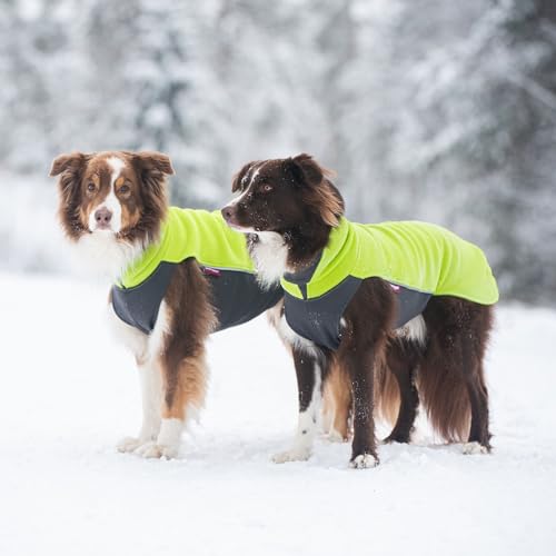 DOG Copenhagen Pomppa Jumppa Fleece-Mantel für Hunde, 52 cm, Graphit