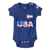 IDONEKER Unisex Newborn Baby Sports Clothes Unique USA Onesie Bodysuit American Football Toddler Soccer Outfit