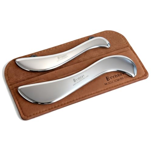 BYYDDIY-Large and Small Set Stainless Steel Gua Sha Muscle Scraper Tool-Scraping Massage Tools Scar Tissue Tool for Physical Therapy Tool