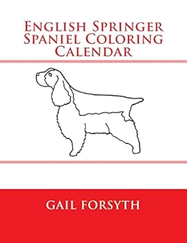 Paperback English Springer Spaniel Coloring Calendar Book