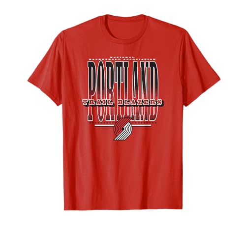 Portland Trail Blazers NBA Team T-Shirt - Red, Small, Unisex, Short Sleeve, Classic, All Seasons