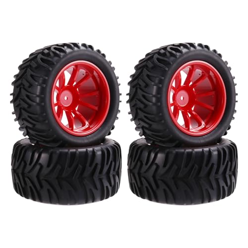 Pneus RC 128mm avec inserts mousse et hexagone 12mm pour truck Arrma Redcat 1/10