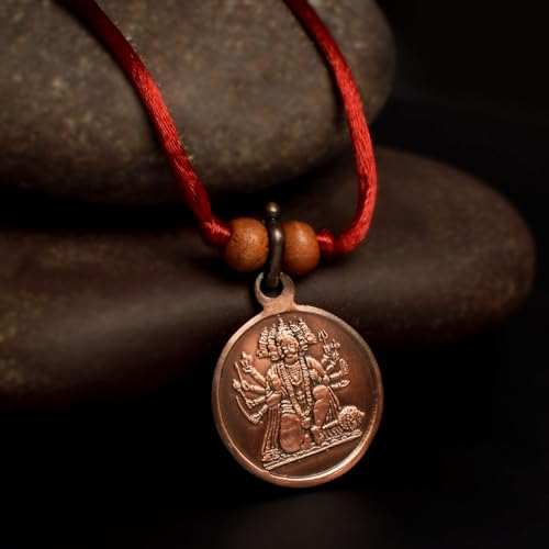 RUDRA CENTRE Panchmukhi Hanuman Yantra Locket Copper (With Thread, Small) - Image 7