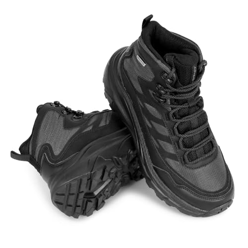 Image of Waterproof Hiking Shoes | Mid Ankle | Ripstop Fabric | Anti Skid Rubber Sole | ET1112