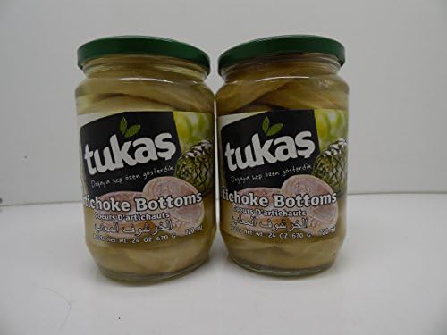 Tukas Imported Turkish Artichoke Bottoms 24 Oz (720 Ml) X 2 Pack