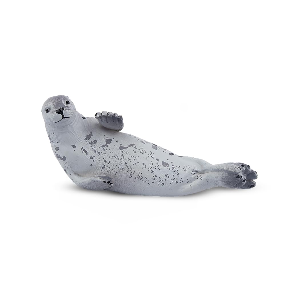 TOYMANY Figurki z motywem zwierząt morskich foki 9,1 x 3,5 x 4,2 cm
