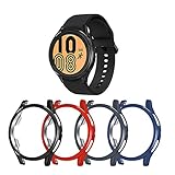 [4 Pack] Wiki VALLEY Case Compatible with Samsung Galaxy Watch 4 40mm, Built-in HD Screen Protector Screen Protector Soft Plated TPU Scratch Resistant Slim Cover Full Around Protective Case
