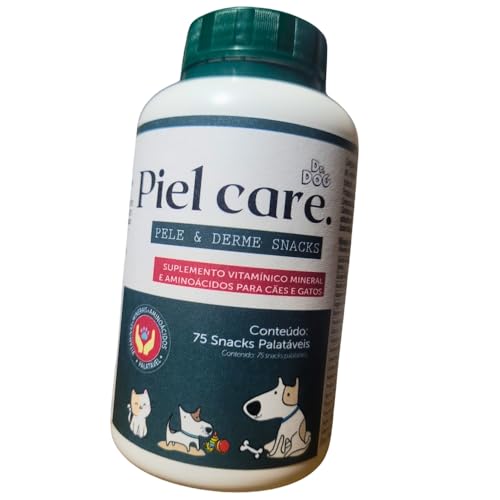 Petisco para Cachorros PELO E DERME Cães e Gatos, snack saudável pet, Suplemento Alimentar Pet c/ ÔMEGA3, EPA+DHA