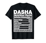 Dasha Nutrition Facts Name Shirts & Gifts