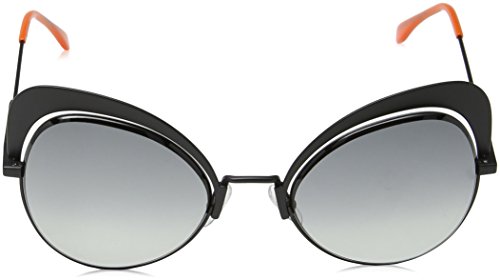 Fendi Women's Cat Eye Sunglasses, Black/Dark Grey, One Size #TOP1