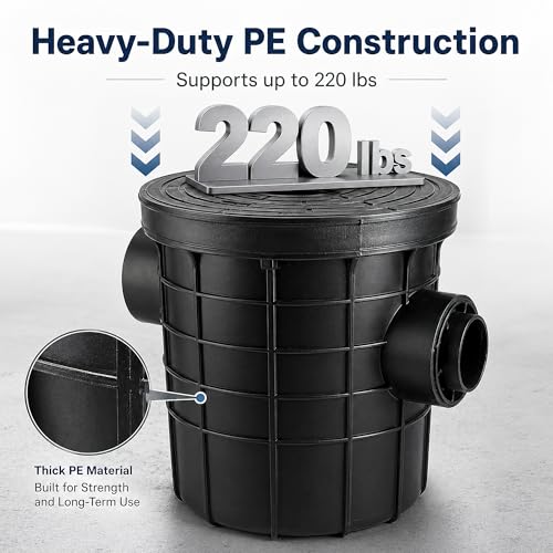 THOUSANDSUNNY Commercial Grease Trap, PE Plastic Side Inlet Grease Separator for Kitchen by THOUSAND SUNNY - Image 4