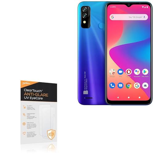 BoxWave Screen Protector Compatible With BLU G61 - ClearTouch Anti-Glare Anti-UV EyeCare (2-Pack), Filters out Harmful Blue Light Reduce Fatigue