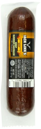 Jack Link's Old Fashioned Beef Summer Sausage, Hot, 11-Ounce