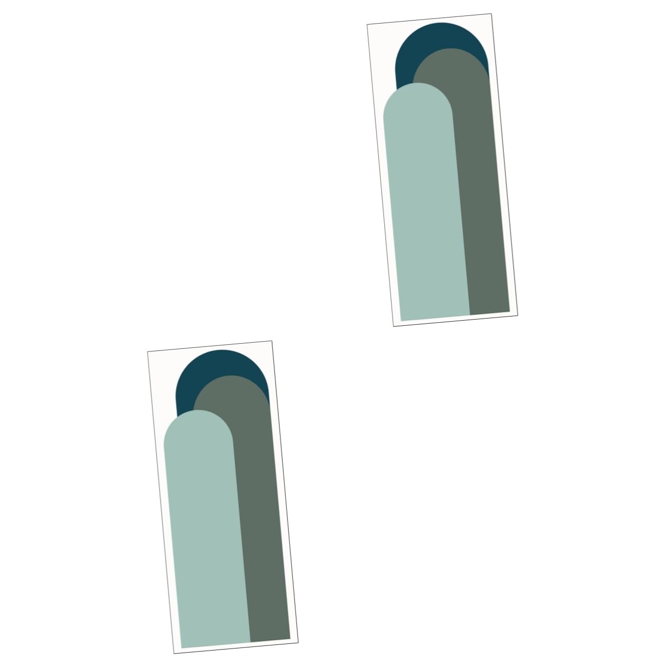 Autocollant mural géométrique pour mur lisse et sec de séjour