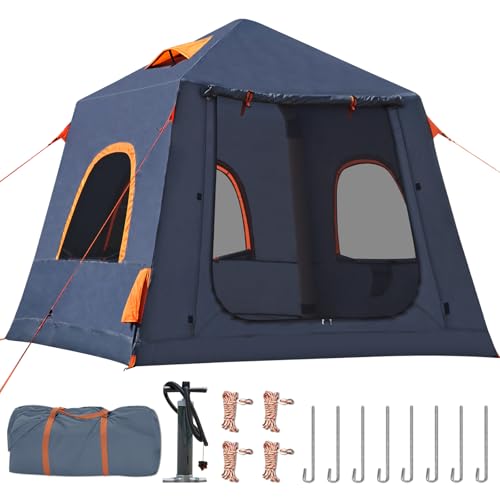 2-3 Person Inflatable Glamping Tent,Easy Set up with Hand...