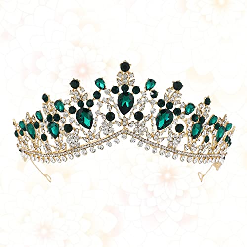 minkissy Tiaras Vintage Rhinestone Crystal Queen Crown Rhinestone Birthday Tiaras for Woman Girls (
