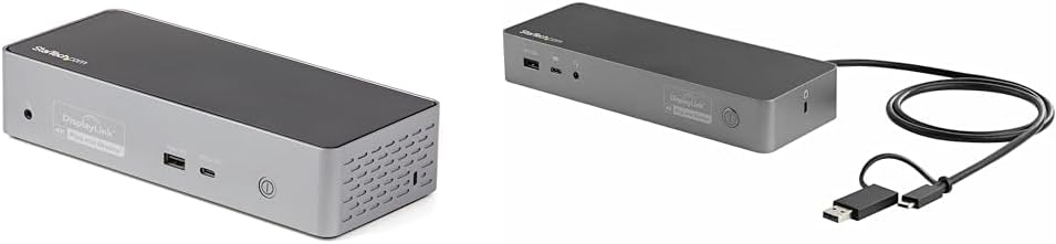 StarTech.com Dock USB-C 4K 60Hz para 4 Monitores, 100W PD, HDMI/DP