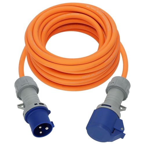 Brennenstuhl CEE 230V Camping-Verlängerungskabel 10m mit LED Spannungsanzeige (H07RN-F 3G2,5 Kabel, Camping-Stromkabel für den ständigen Einsatz im Außenbereich IP44, Made in Germany)