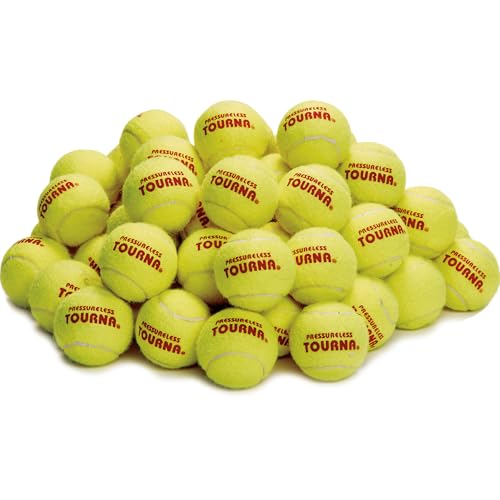Tourna Pressureless Tennis Ball 60 Count (Pack of 1),Yellow2