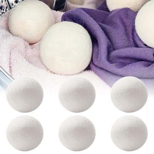 7CM Bolas Secadora de Ropa Bolas De Lana Para Secadora Bolas para Secadora de Ropa Bolas De Secado para Secadora de Lana Bolas Suavizante De Telas Naturales Bolas Secadoras de Lana Ropa Suave