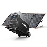 AFERIY P310 Generatore Elettrico Portatile 3600W con 400W Pannello Solare Portatile Pieghevole, Batteria Nomade 3840Wh, UPS, Stazione Elettrica Solare per RV/Domestico/Camping-Car/Interruzione di