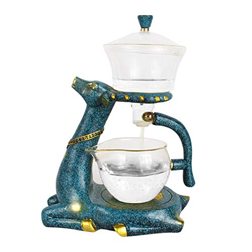 HTSSM 350 ML théière en Verre infuseur Goutte à Goutte Tasse à thé théière Renne décor Cover