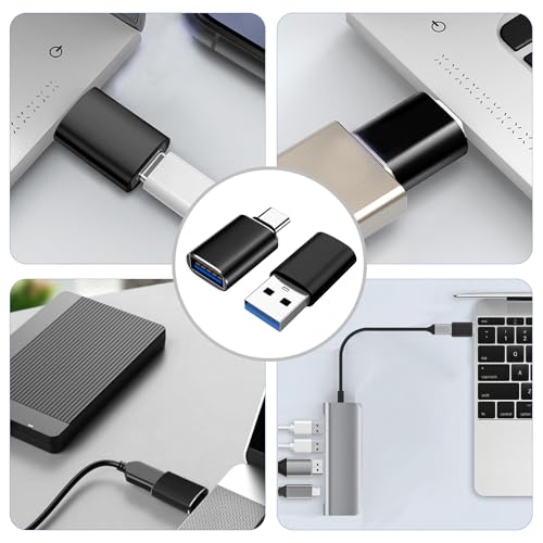 Stdlyxun Adapter USB c Auf Usbs - Usbs Auf USB c,Compatible with iPhone 17/16/15 Series, iPad, Galaxy S24/S23 Series, Laptops, Carplay etc