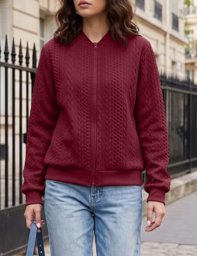 Image of Zip Up Sweatshirts for Women Casual Outfits Cardigan Outerwear Trendy Winter Jackets Coat