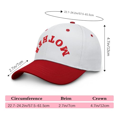 Image of Mothers Day Snapback,Adjustable Embroidered Mom Dad Trucker Hat,Cotton Baseball Cap