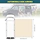 Wohnwagen Sonnensegel Markise, 2,4m x 2,4m Markise Vordach Sonnenvordach Wohnwagen mit Abspannleinen, Stützstangen und Heringen, 2 Installationsweg für Camper Van Wohnmobil RV SUV