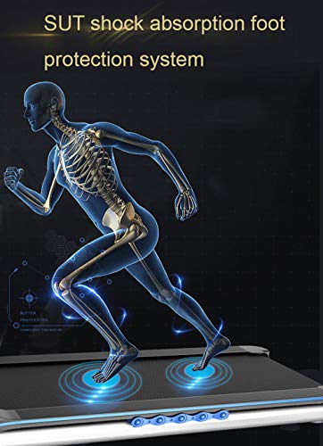 Image of Treadmill, Folding Electric Treadmill Indoor Walking Machine Sports Fitness Equipment, 1-14.8Km /H, 0-15 Adjustable Gradient, Heart Rate Detection Function