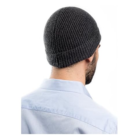 Dalle Piane Cashmere - Hat 100% cashmere - Made in Italy - Man, Color: Anthracite, One size Cover