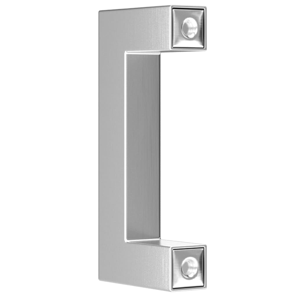 Set di 20 maniglie per mobili, in acciaio inox, colore argento, distanza tra i fori di 64 mm, per cassetti, armadi, cassettiere, cucina, bagno, superficie spazzolata, per ristrutturazione e