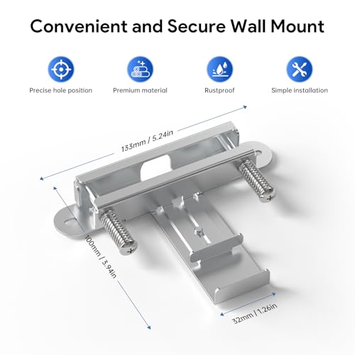 Image of Eero PoE 7 & 6 T-Bar Ceiling Mount, Aluminum Tool-Free WiFi AP Bracket | T-Bar Ceiling Mount for Eero PoE 7 & PoE 6 Wi-Fi Access Point, Tool-Free Installation, WiFi AP Mount for Office, Warehouse