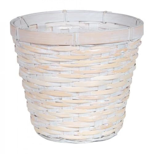 AI-3510WWR-Q01 White Washed Rattan Planter
