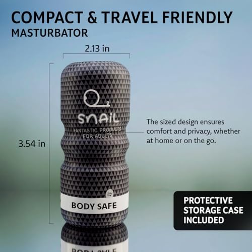Image of Ultra-Stretchy Male Masturbator with Discreet Storage Case - Pocket Pussy with Realistic Soft Texture - Compact Adult Sex Toy for Men - Pussy Pocket - Stress Relief Gifts for Men ST-003