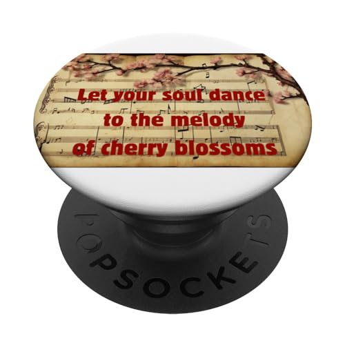 Lassen Sie Ihre Seele zur Melodie der Kirschblüten tanzen PopSockets mit austauschbarem PopGrip