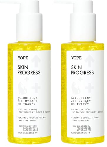 YOPE Gel limpiador facial | Limpieza profunda | Enzimas y ácidos vegetales exfoliantes | Suaviza e hidrata | Regula el sebo | Tiene propiedades antiinflamatorias | 98% Ingredientes naturales | 150ml