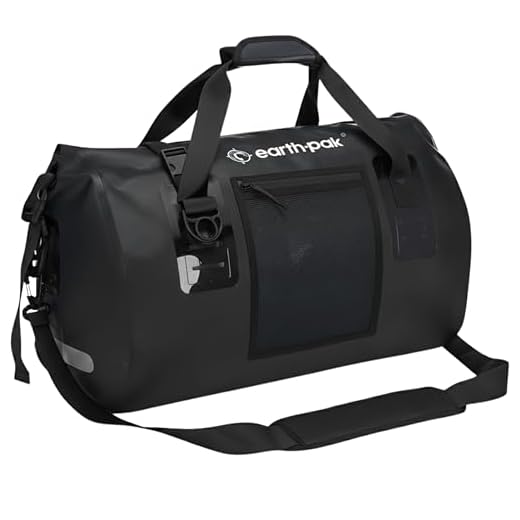 Earth Pak Waterproof Duffel Bag - Perfect for Any Kind of Travel, Lightweight, 50L / 70L / 90L / 120L Sizes - Large Storage Space, Durable Straps and Handles, Heavy Duty Material to Keep Your Gear Dry