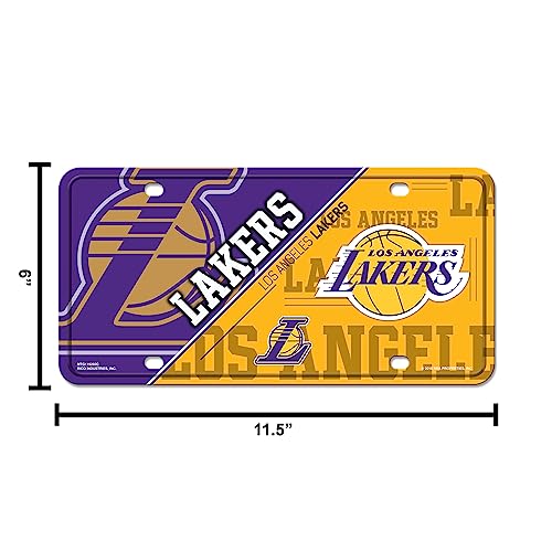Rico Industries Unisex-Erwachsene MTG Metallanhänger, Los Angeles Lakers Split, 12\ x 6\