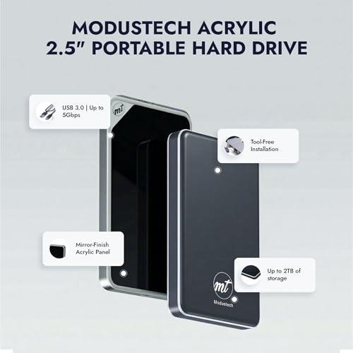 Disco duro externo portátil compatible con iPhone y Mac con transferencia USB 3.1 2