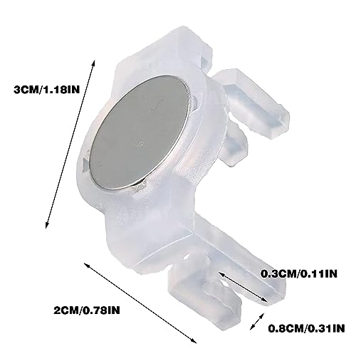 Image of Strong Magnetic Christmas Light Clips,Nickel-Plated Magnet Clips,Hang Hooks for Outdoor Christmas String Light /3m Light /Strip Light /C9 Holiday Lighting Sockets,Box of 50