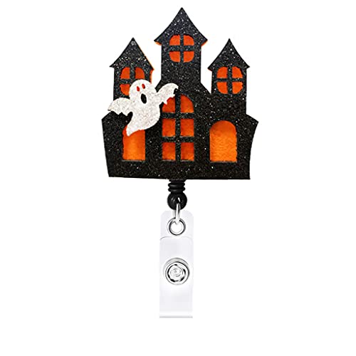Porte-badge rétractable Halloween x6 pour infirmières et personnel - 2