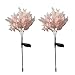 Produktbild Bulawlly Garten 2 Stück LED, Outdoor Solar Garten Pfahlbeleuchtung, Auto Wireless Außenbeleuchtung Pfosten Mehrfarbige Blumenblüte