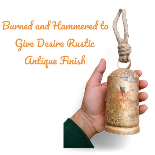 Setof4metalchristmasbellsfordecorationrusticbrassgoldlargebellcowhanging Urban Country Home Decor Set of 4 metal christmas bells for decoration rustic brass gold large bell cow hanging urban country home decor