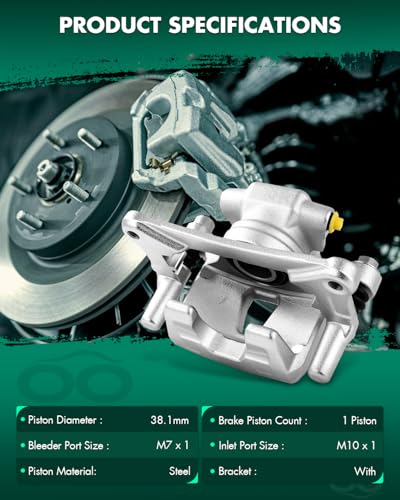 Image of SCITOO - Rear Disc Brake Calipers Assembly with Bracket For Mitsubishi Model - For Endeavor 2004-2008 2010-2011 19B2933 19B2932