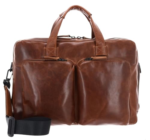 Protégez votre ordinateur avec la serviette cuir Porto 2 compartiments contre les chocs