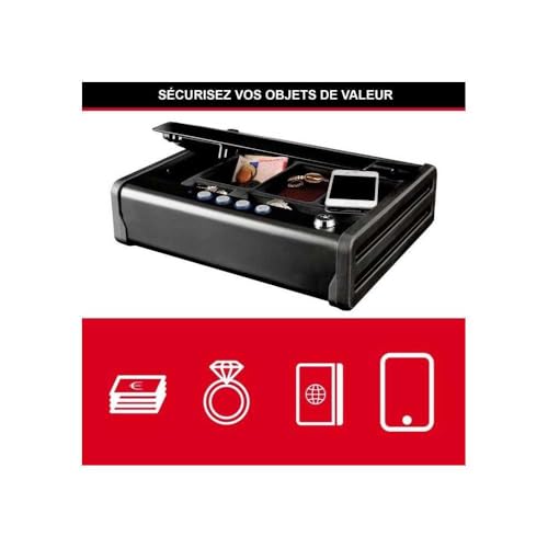 Master Lock MLD08E petit coffre-fort numerique en acier avec cle de secours