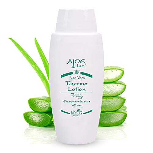 Aloe Vera Thermo Lotion - lindert Gelenkschmerzen & Zerrungen - wirkt aktiv durchblutungsfördernd - enthält Aloe Vera, Menthol, Minzöl, Avocadoöl & Sesamöl / 1er Pack (1 x 100 ml) Cover